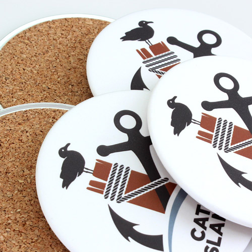 personalized coffee coasters