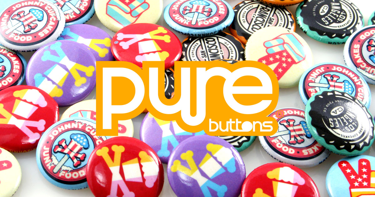 Designer Buttons | Artist Buttons | Clothing Label Button Samples